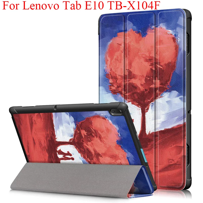 Милый чехол для планшета Lenovo Tab E10 TB X104F X104N X104 Стенд кожаный противоударный