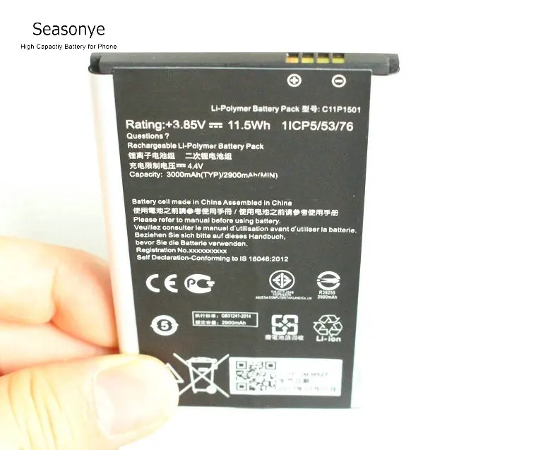 Аккумулятор для ASUS Zenfone 2 Zenfone2 ZE601KL ZD551KL C11P1501 Batteria Batterij 1 шт. 3000 мАч|battery for|battery for