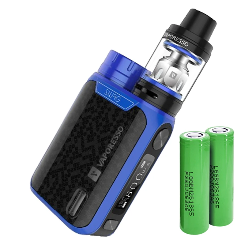 Vaporesso SWAG набор распылителя 0 91 'OLED 80 Вт с NRG SE 3 5 мл бак GT2 Core Coil Head - Blue | Электроника