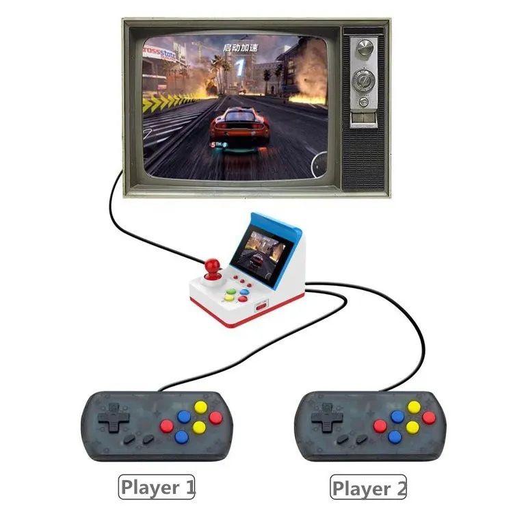 3-дюймовый 8Bit Портативный ретро мини аркадная игра станции, портативные игровые консоли встроенный 360 видеоигры классический Семья ТВ F C игровой консоли