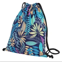 20pcs lot women drawstring bags 3d printing national style travel backpack portable multifunctional reusable pouch wholesale