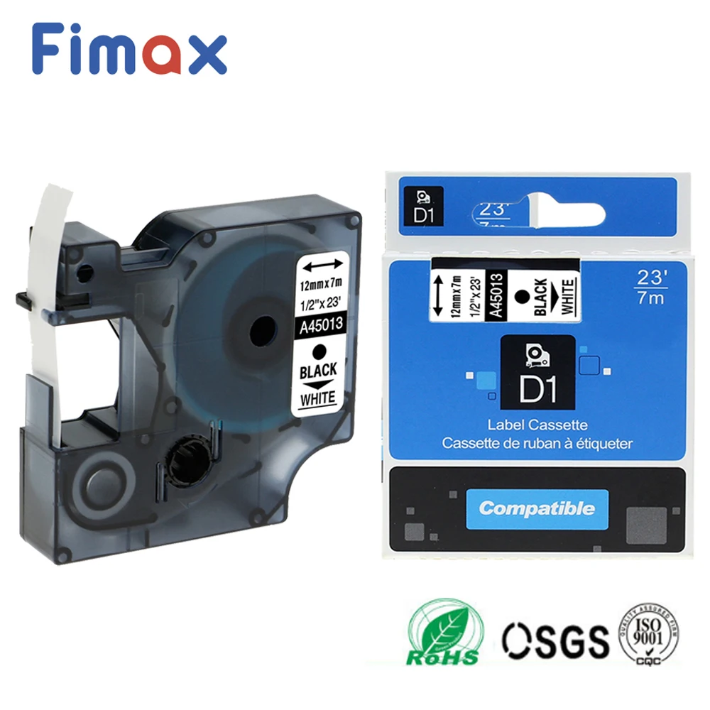 Fimax многоцветный 45013 40913 43613 45018 40918 45016 совместимый для Dymo 12 мм лента для маркировки для производитель Этикеток Dymo LM160 280 PNP