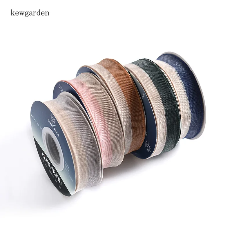 Kewgarden двухцветная лента 1 дюйм 25 мм аксессуары для рукоделия бант волос 16
