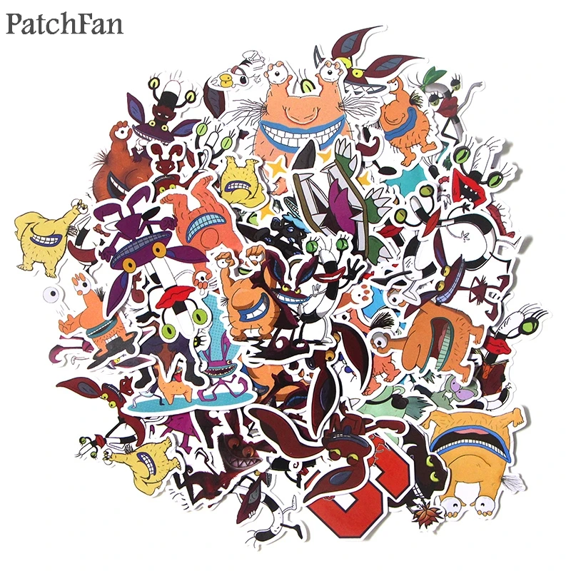 

Patchfan 42pcs cartoon Kids Toy Sticker for DIY scrapbooking album Laptop Phone notebook decal Sticker A1700