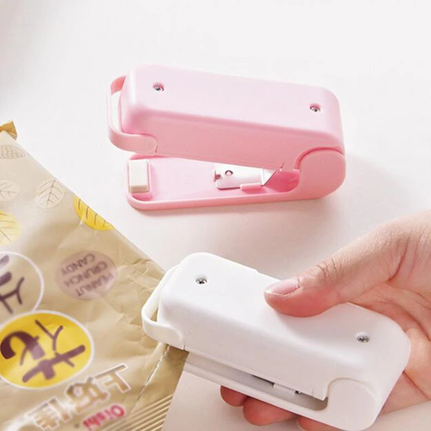 Portable Bag Clips Handheld Mini Electric Heat Sealing Machine Impulse Sealer Seal Packing Plastic work with battery |