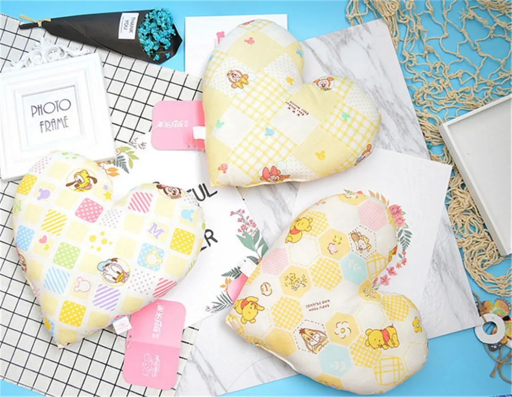 1Pc Nordic Style Cotton Heart-Shaped Siesta Small Pillow Toy Baby Bed Appease Kids Birthday Gift Taking Pictures Props | Дом и сад