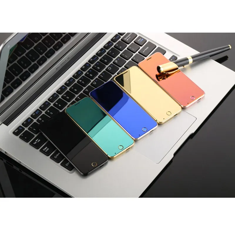 

Original Anica A16 Mini Mobile Phone Ultrathin Luxury Phone With MP3 Player Bluetooth 1.63inch Credit Card Cell Phone