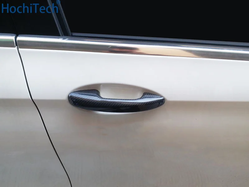 100% Настоящее углеродное волокно Авто Внешняя Дверная ручка Крышка для Mercedes Benz E