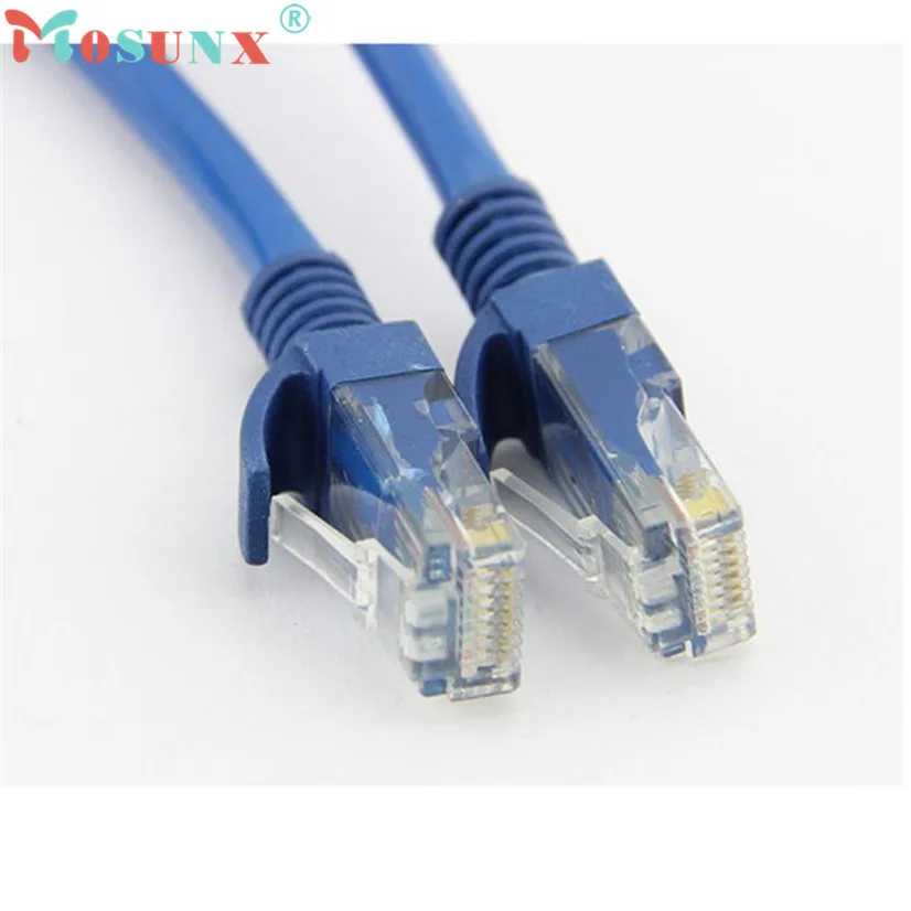 Factory Price MOSUNX Hot Selling 0.7M Blue Ethernet Internet LAN CAT5e Network Cable for Computer Modem Router Drop Shipping|internet network