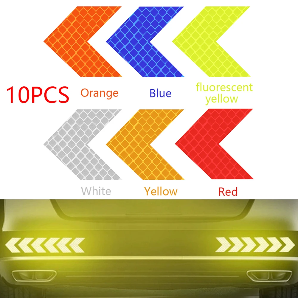 Светоотражающая лента со стрелками предупреждаПредупреждение клейкая для