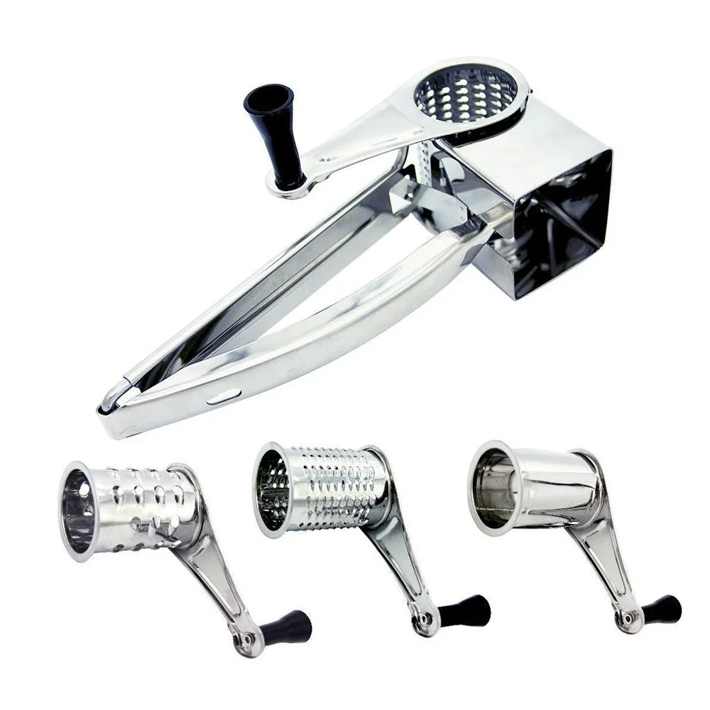 Универсальный вращающийся сырный измельчитель специй из нержавеющей стали