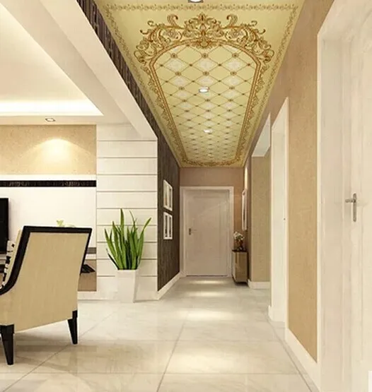 Европейский стиль винтаж настенные фрески обои моды потолок современные