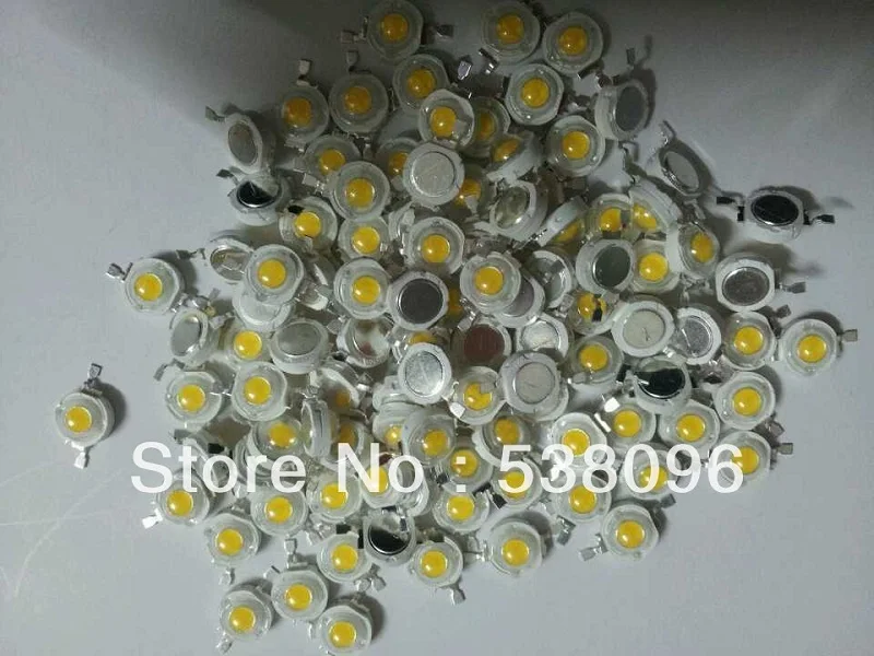 Лампада 200 шт./лот 1 Вт LED высокая мощность Epistar чип 100-110lm теплый белый/белый