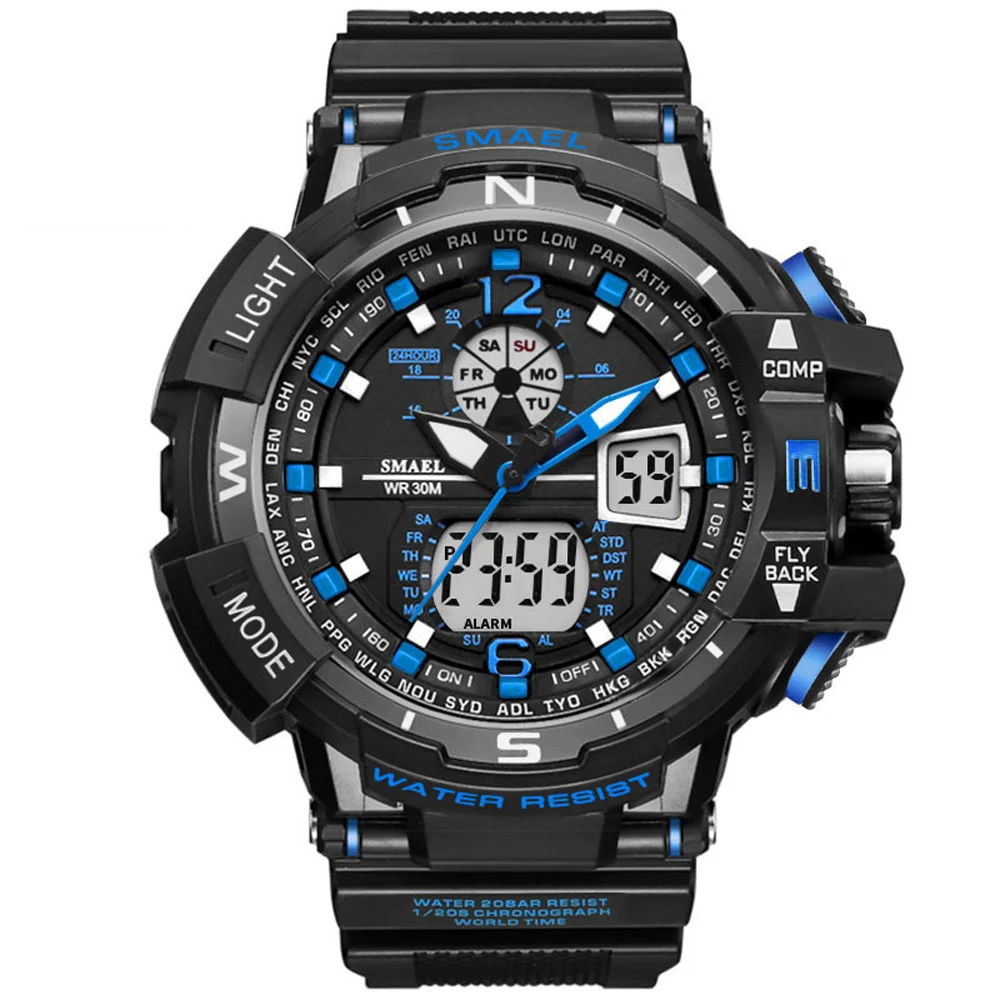 Top Brand Mens Sports Watches G Style Military Waterproof Wristwatches Shock Analog Quartz Digital Watch Men relogio masculino | Наручные