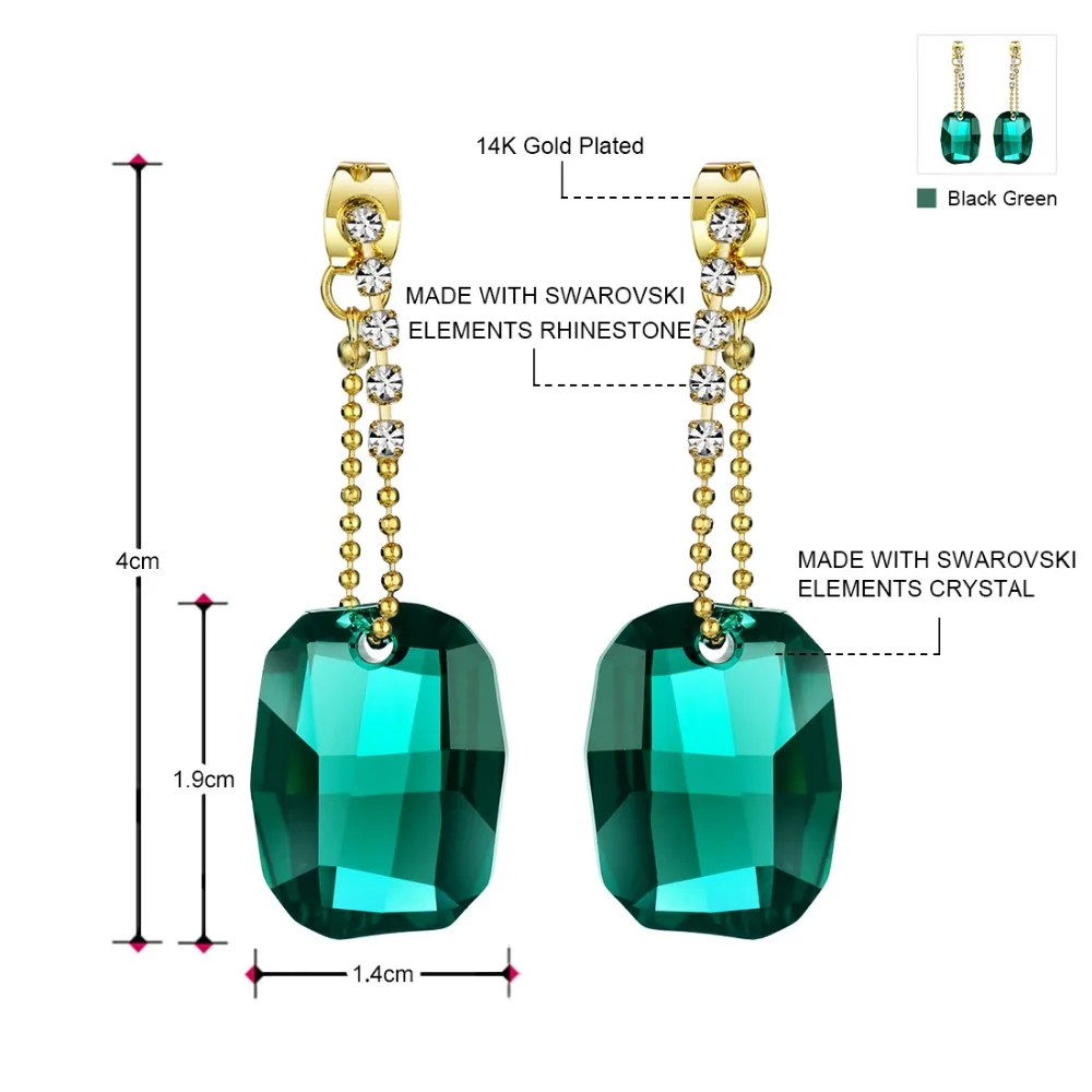 Серьги подвески Neoglory для женщин большие серьги в индийском стиле украшенные