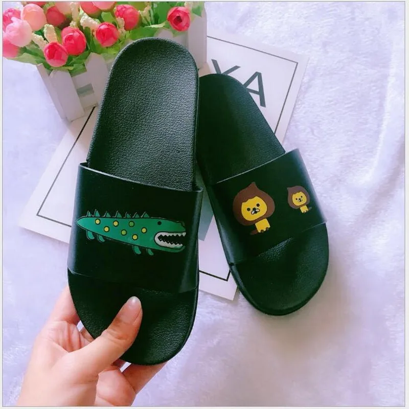Slippers Women Indoor Slippers Summer Beach Slides Ladies 2021 Large Size 45 Casual Flats Sweet Flip Flops Lovely  Women Sandals