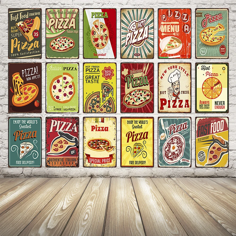 

[ Kelly66 ] Best Homemade Pizza Metal Sign Tin Poster Home Decor Bar Wall Art Painting 20*30 CM Size y-1647