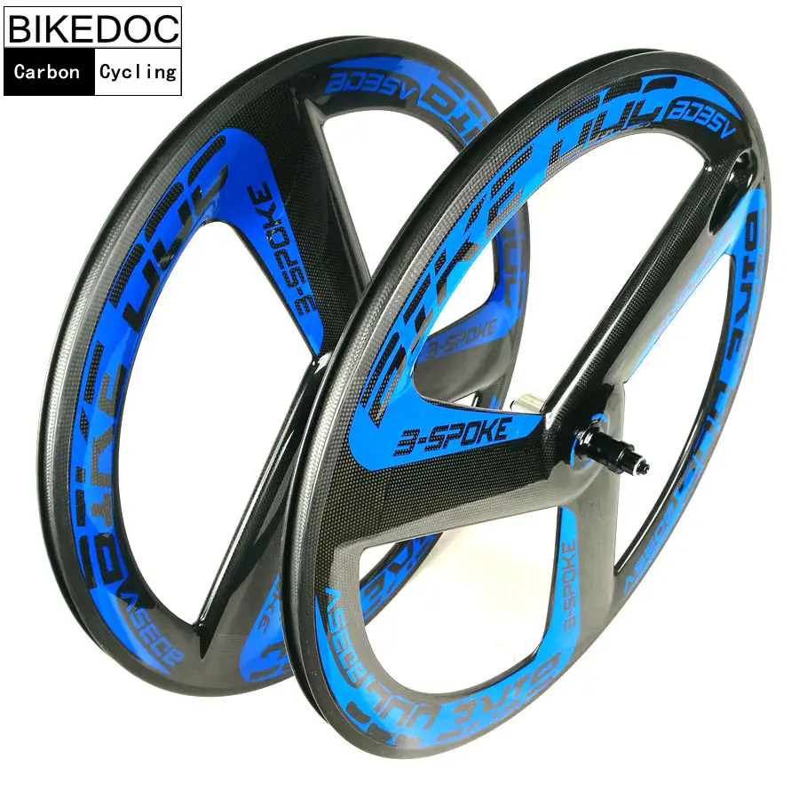 BIKEDOC Bicicleta Carbon 3 спицевое колесо 700c Фиксированное переключения передач Toray 700