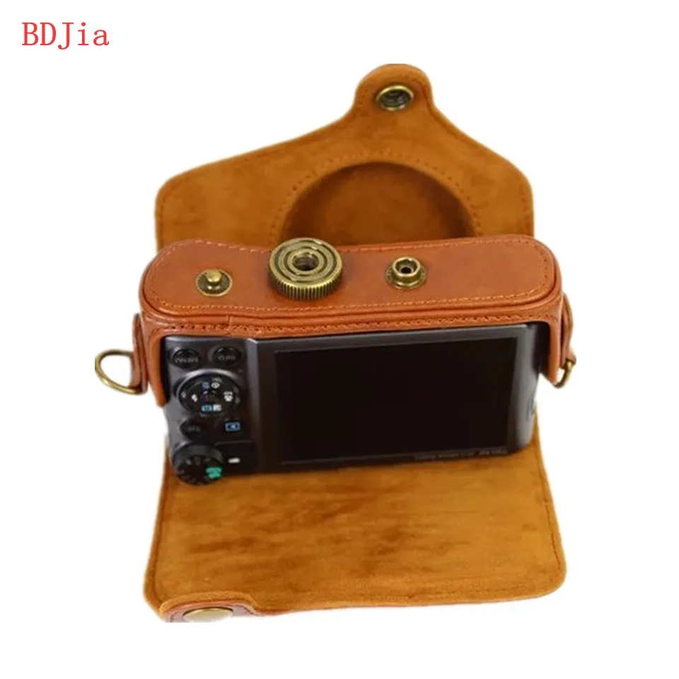 Новый чехол для камеры из искусственной кожи Canon PowerShot SX740 SX730 SX720 с плечевым ремнем