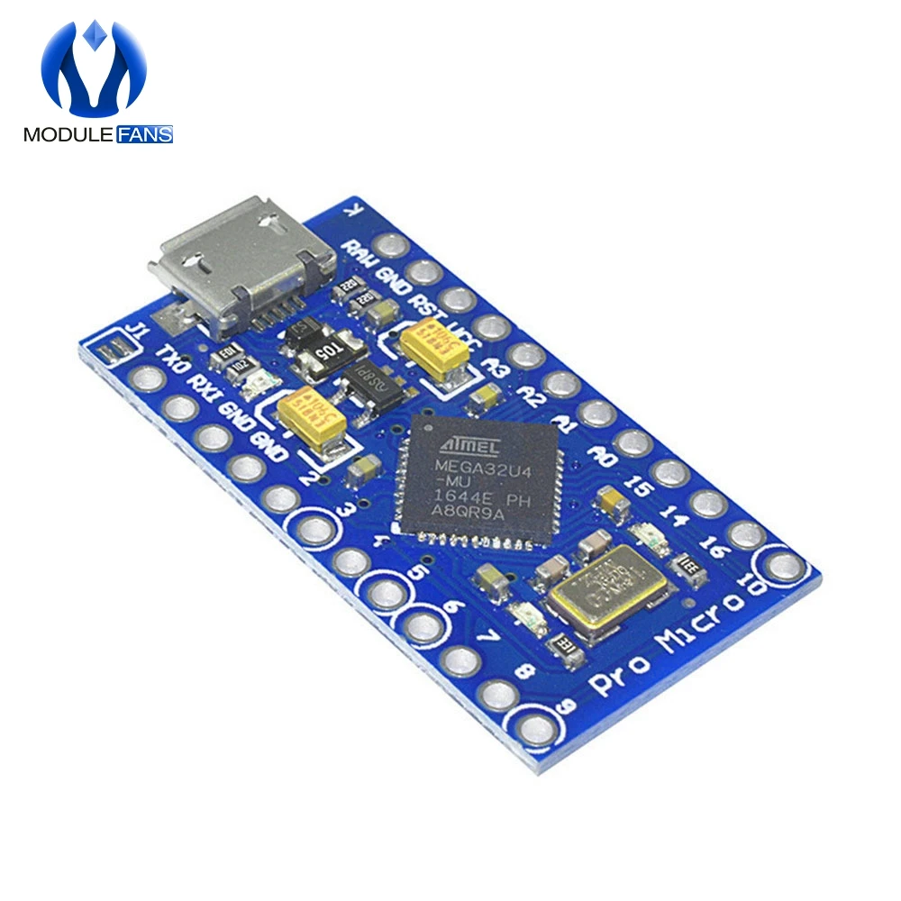 Pro Micro ATmega32U4 3,3 V 16 МГц заменить ATmega328 для Arduino Pro Mini с 2 Row штыревые для Leonardo Mini Usb Интерфейс