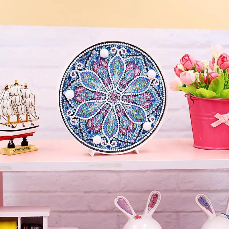 DIY LED Алмазная картина Мандала полная специальная форма ночник домашний декор
