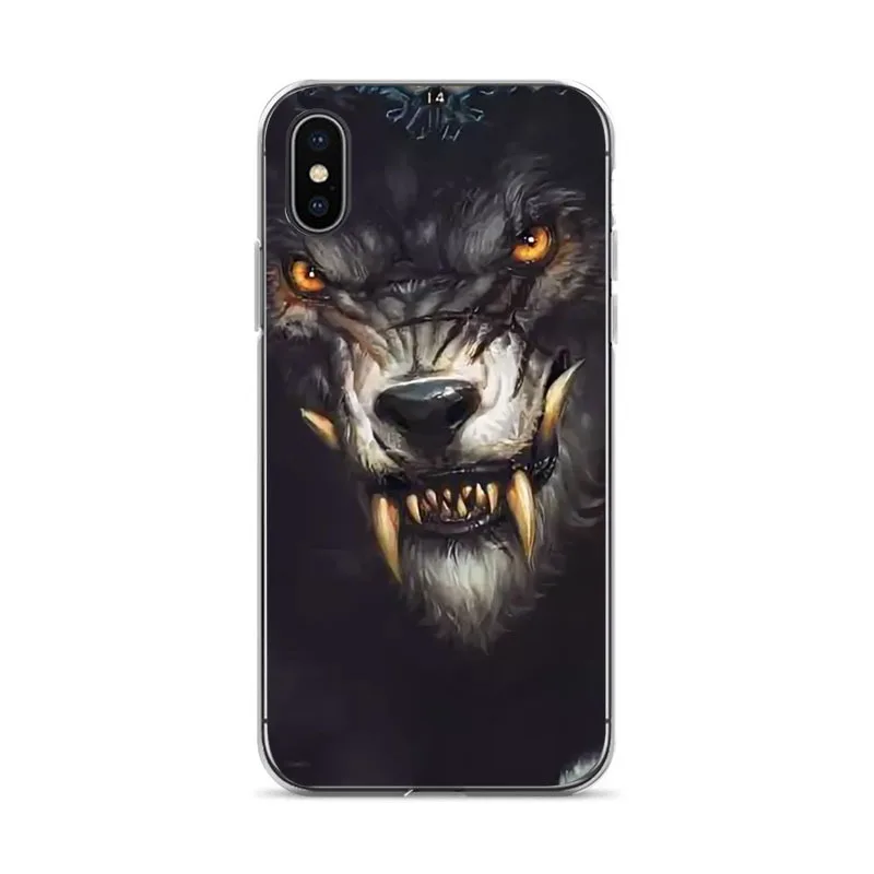 Чехол для iphone X 8 Plus 7 6 S 5s SE Cool Tiger Cat Dog мультфильм окрашенный силиконовый чехол