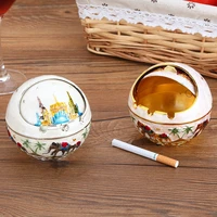 europe ashtray personality fashion capped ashtray round ball ash tray home decoration ashtrays gift for outdoor indoor