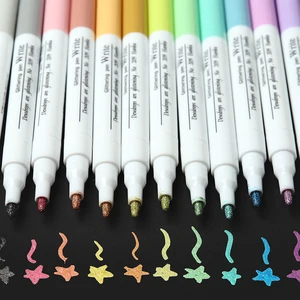 Маркеры для рисования маслом, металлические, перламутровые, 1 шт.