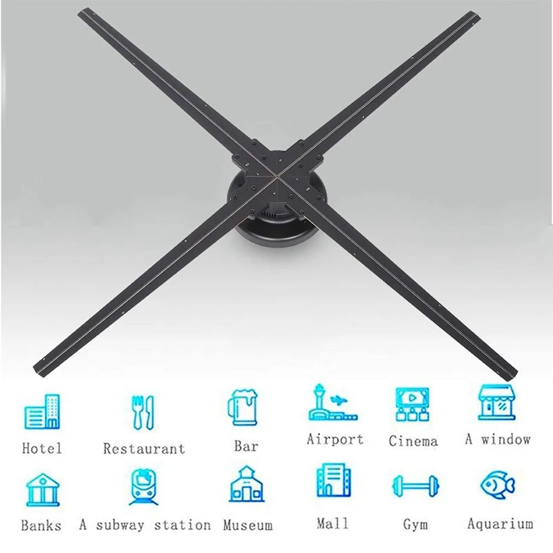 Оптовая продажа из Шэньчжэня 70 см wifi app 1024*1024 Разрешение 3d Голограмма Вентилятор