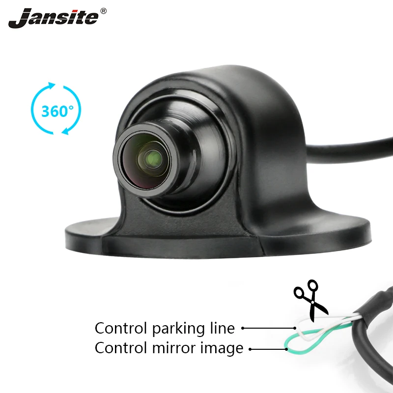 Jansite Mini CCD coms 360 градусов Автомобильная задняя камера вид спереди и сбоку