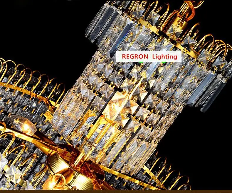 Большая спиральная хрустальная люстра светодиодная подвеска светильник для