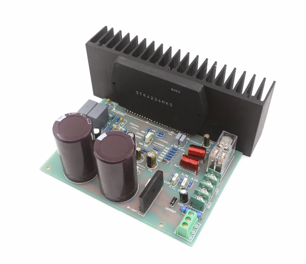 Assembeld STK4234MK5 Мощность усилитель доска + динамик защиты 100 Вт * 2 L163 92|power amplifier