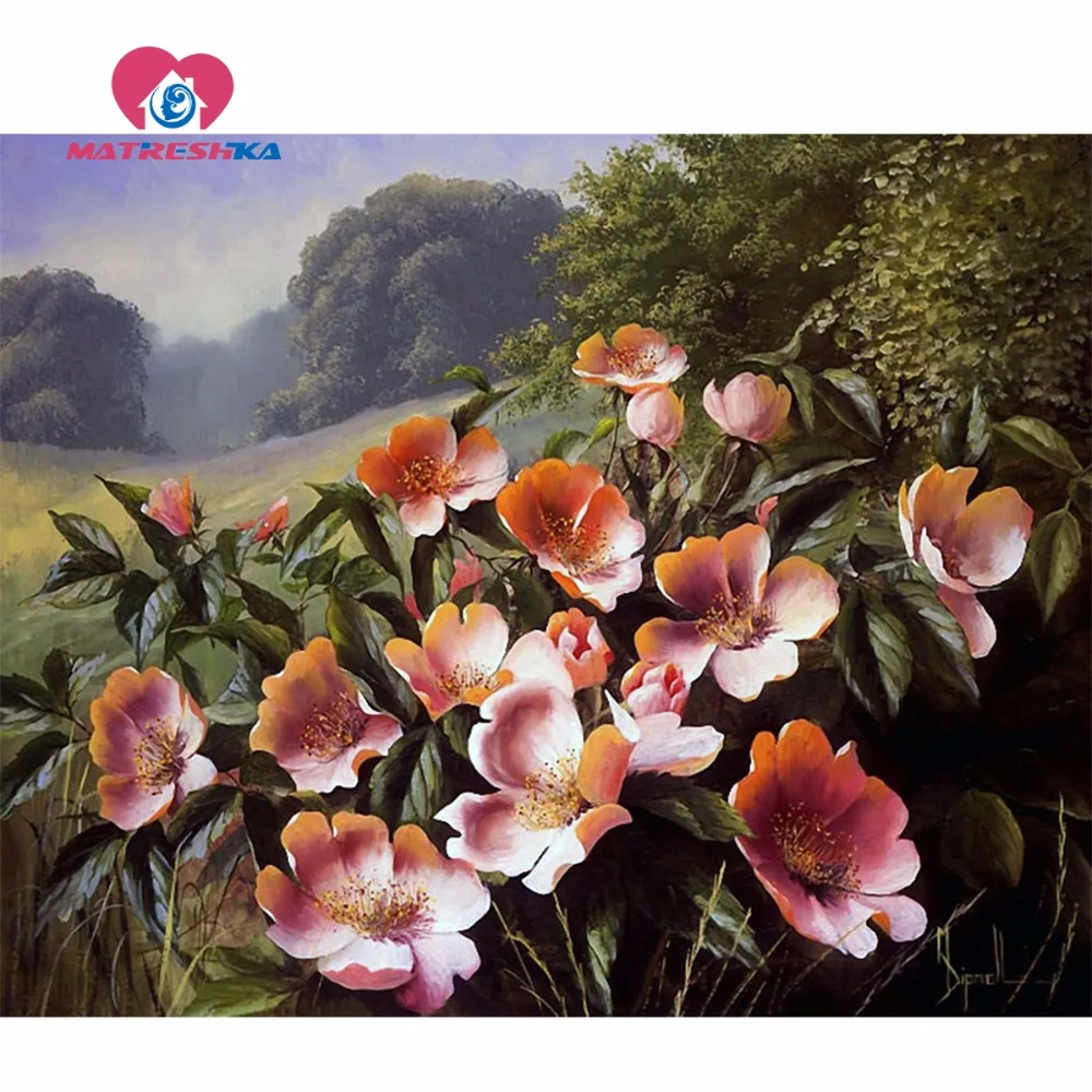 Алмазная вышивка Стразы 5d с изображением русского пейзажа живопись своими