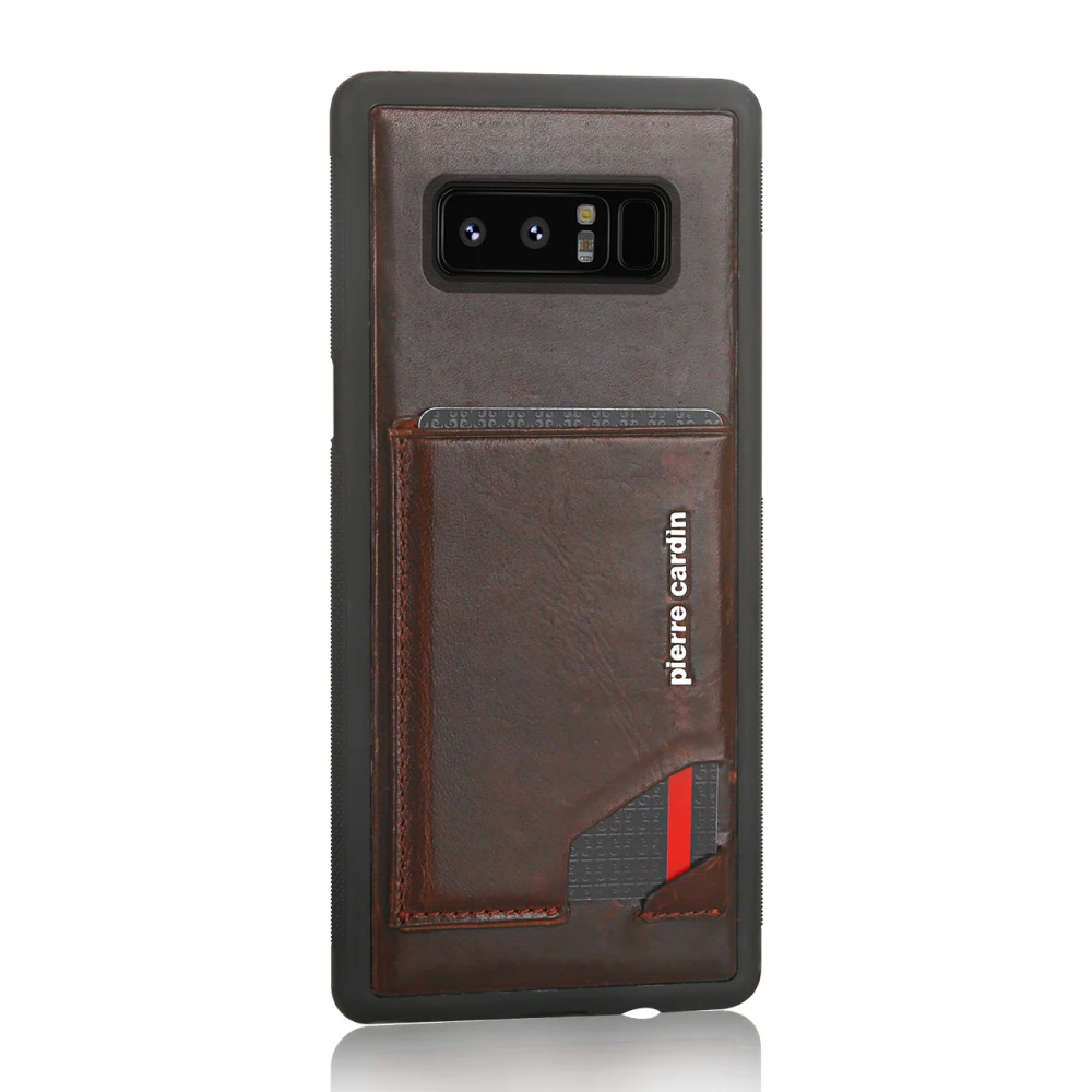Для Samsung Galaxy Note 8 чехол для телефона Pierre Cardin из натуральной кожи тонкий держатель