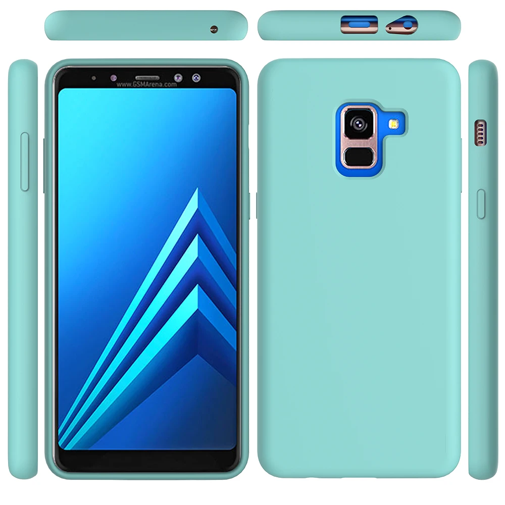 2018 версия Роскошный чехол для телефона s samsung A8 plus Оригинальный жидкий