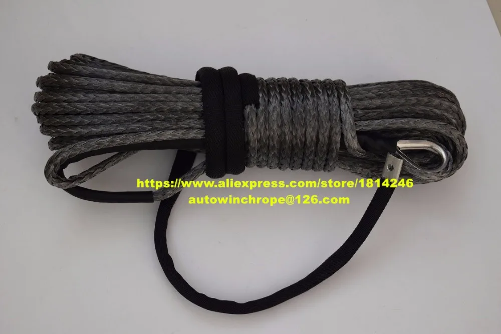 Grey 10mm*30m Synthetic Rope ATV Winch Cable for Auto Parts UHMWPE | Автомобили и мотоциклы