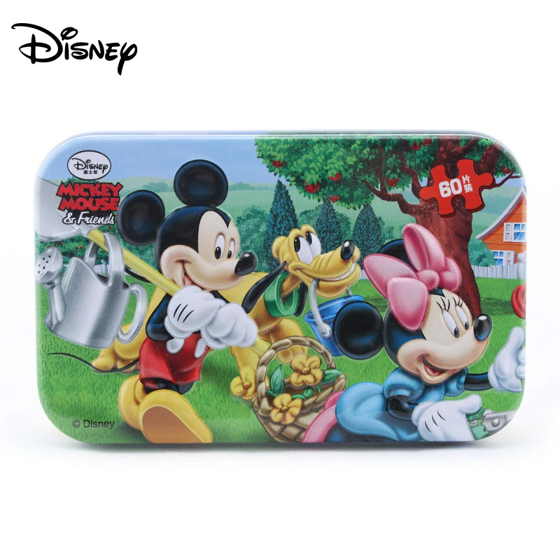 Пазл из металлической коробки Disney Деревянные Игрушки для раннего обучения 60 штук