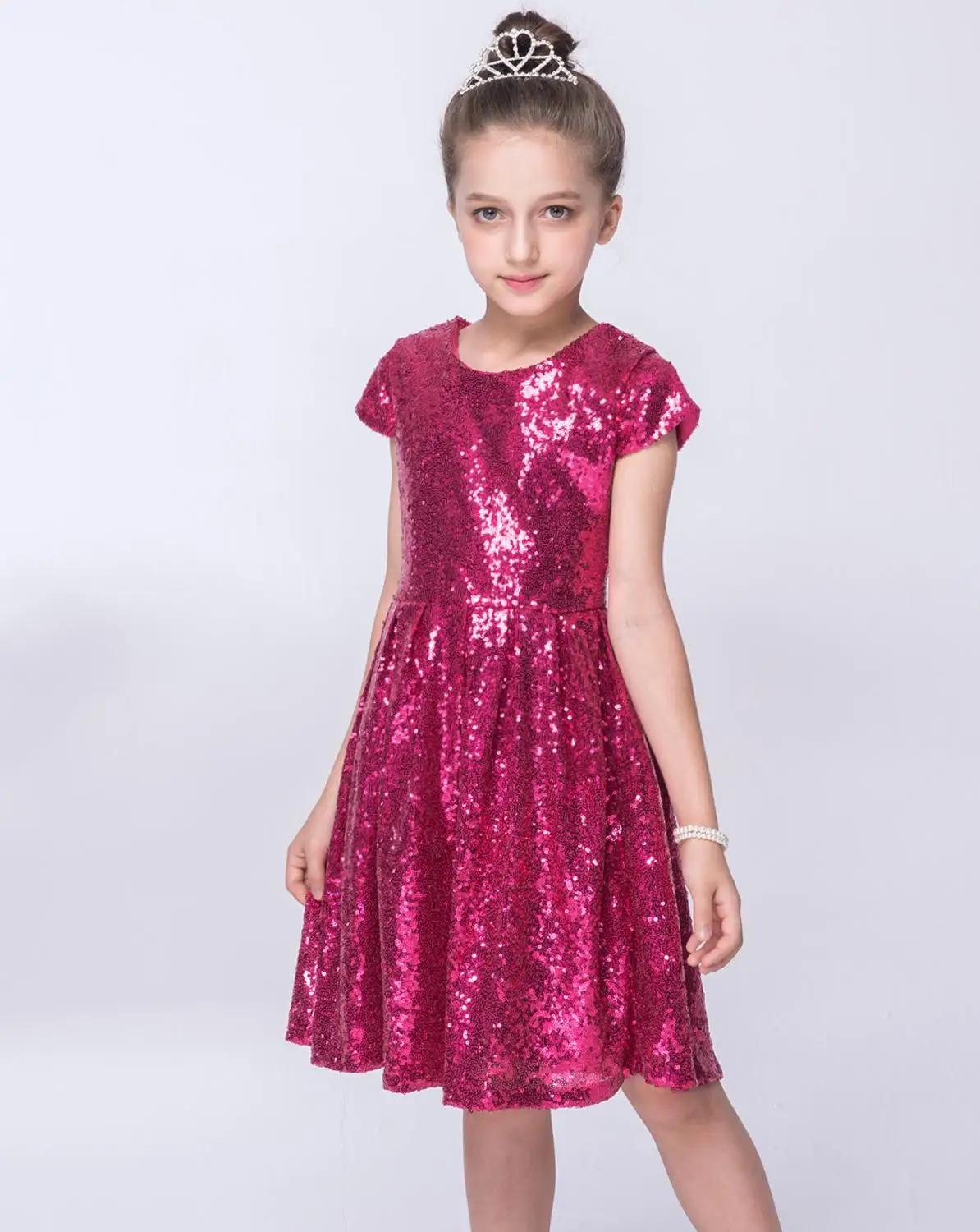 new kids girl dress sleeveless tutu wedding baby clothes Stage performance Wedding presiding | Детская одежда и обувь