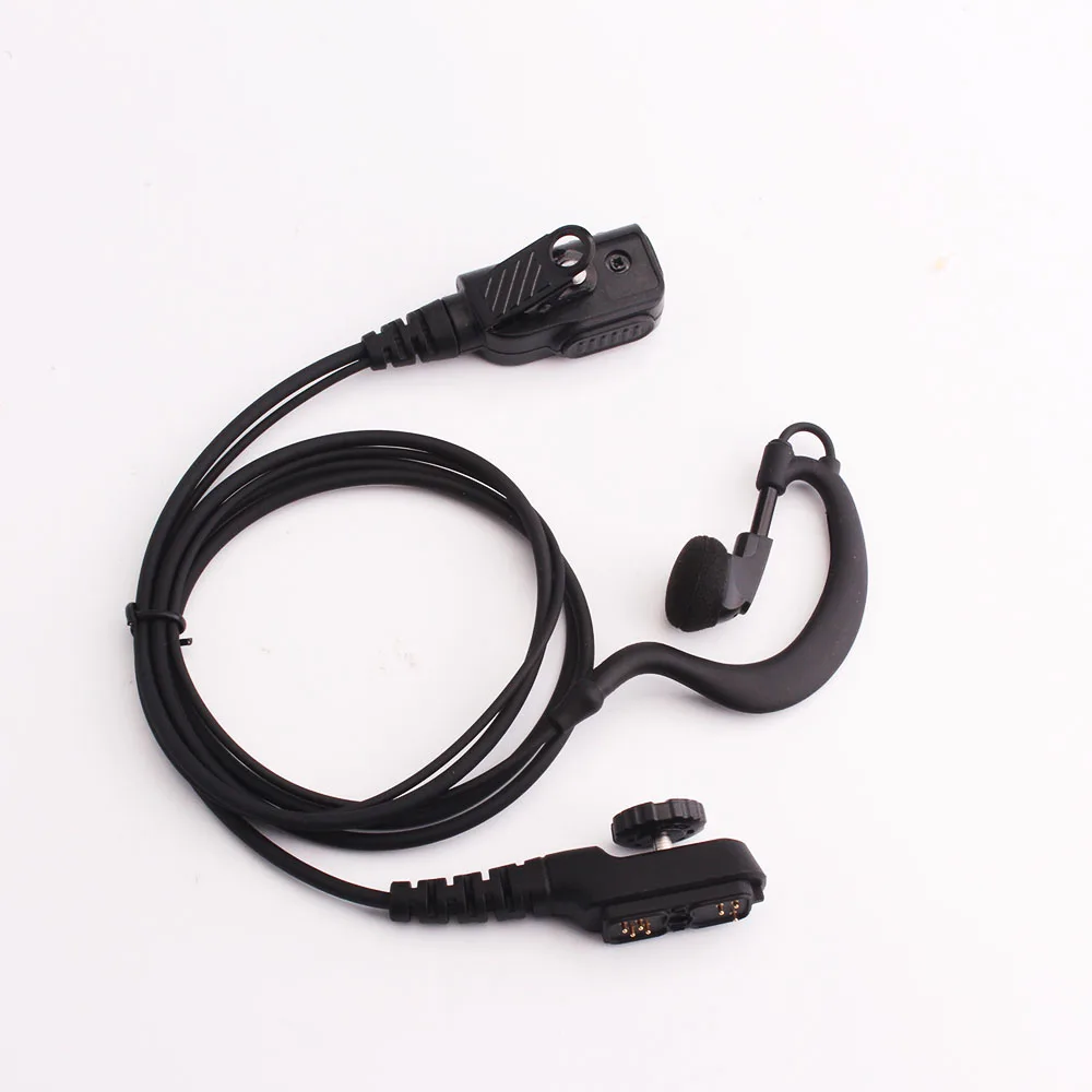 G Форма крючком гарнитура Mic PTT для HYT Hytera PD780 PD780G PD785 PD782 PD700 PD702 двухстороннее радио