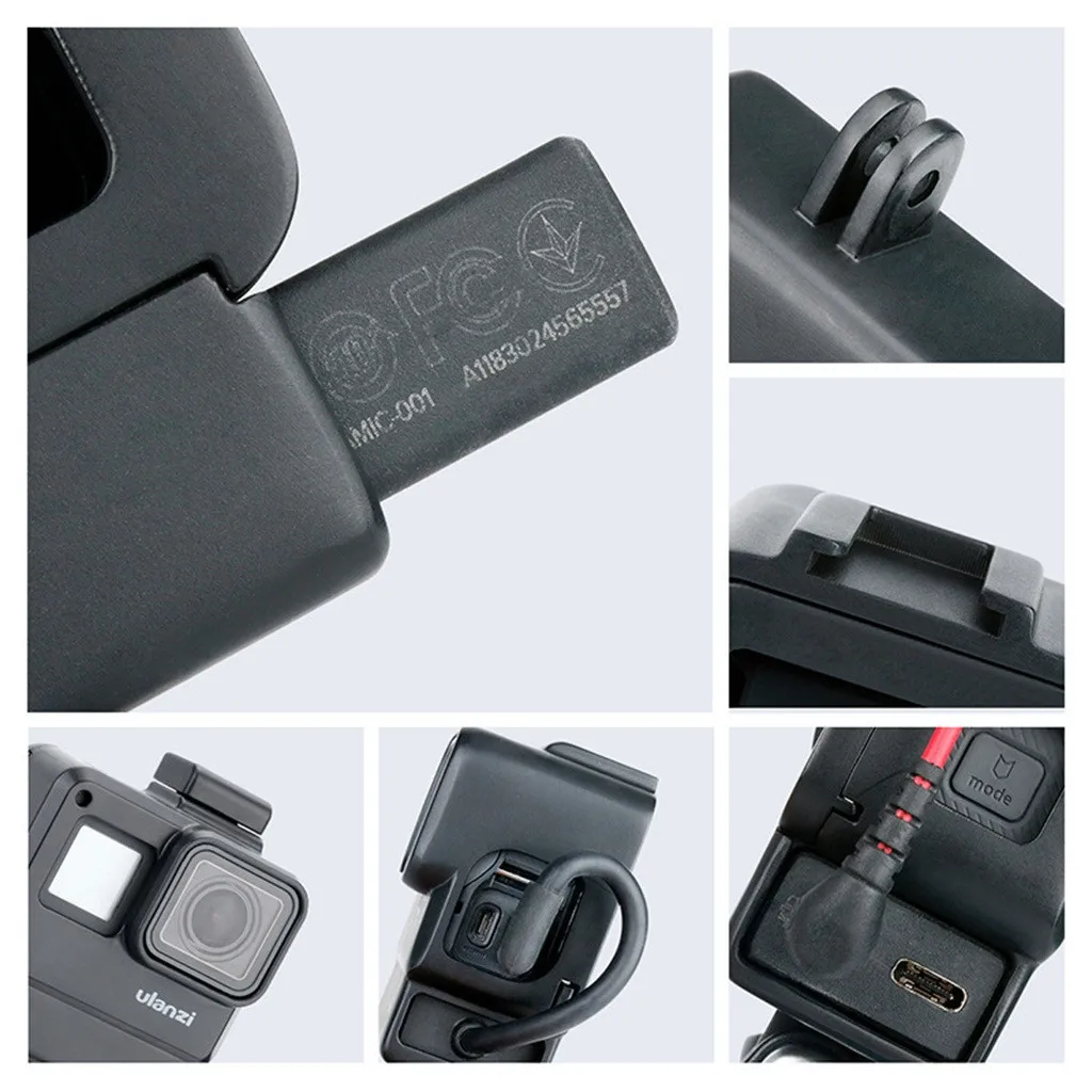 Ulanzi видеоблоге Frame чехол Корпус оболочка для GoPro Hero 7 Холодный башмак для микрофона для GoPro 5 6 7 аксессуары