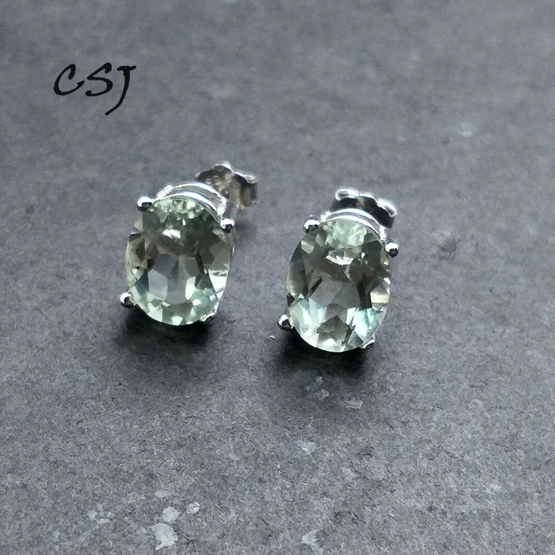 Женские серьги из серебра 925 пробы с натуральным аметистом|Серьги-подвески| |