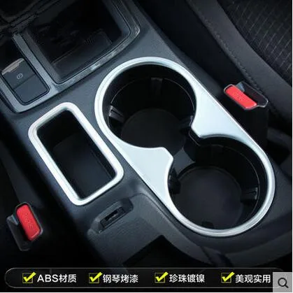 Car styling water cup holder decoration sticker ABS Chrome trim For MAZDA CX-5 cx5 2013-2016 accessories