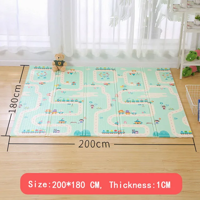 180CM XPE детский игровой коврик, игрушки для детей, Детский коврик, игровой коврик, развивающий коврик-пазл, детский коврик для ползания, детское одеяло - Цвет: 180CM