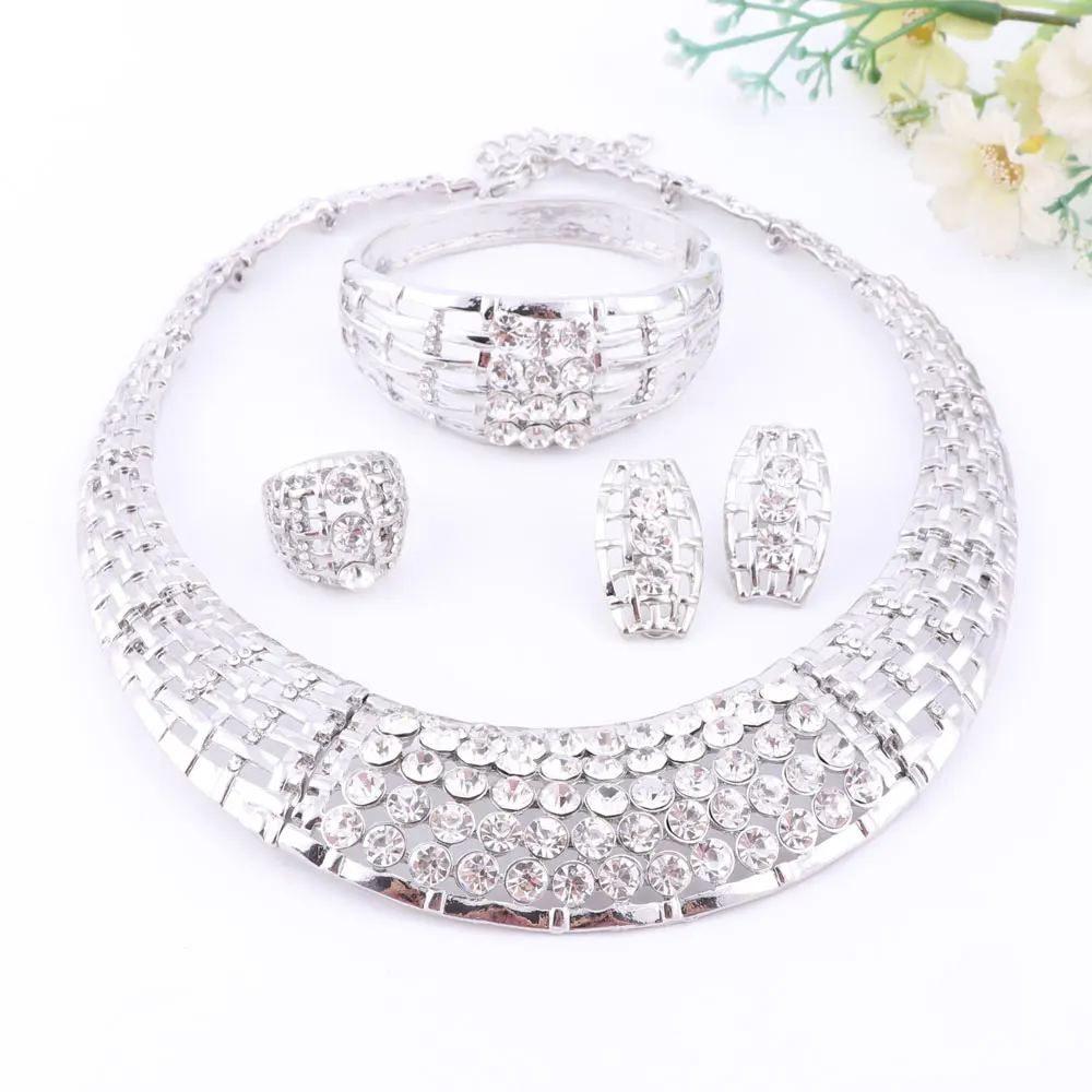 4 цвета s Свадебные африканские Бусины Ювелирные наборы золотой цвет модные