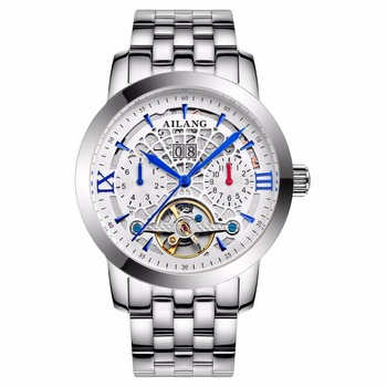 AILANG brand watches luxury high quality automatic mechanical watch sapphire fashion hollow tourbillon men watch waterproof