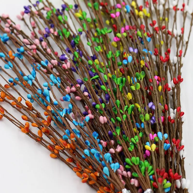 (30 шт./лот) 40 см Длина бусины из искусственных материалов ветви украшения цветок