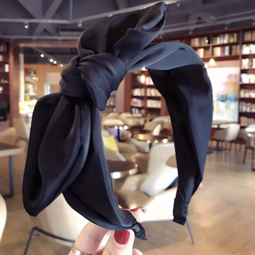 Korean Boutique Hairband Rabbit Ears Cloth Bow Headband Women Girls Hair Head Hoop Bands Accessories For Girl Hairbands Headwear | Мать и