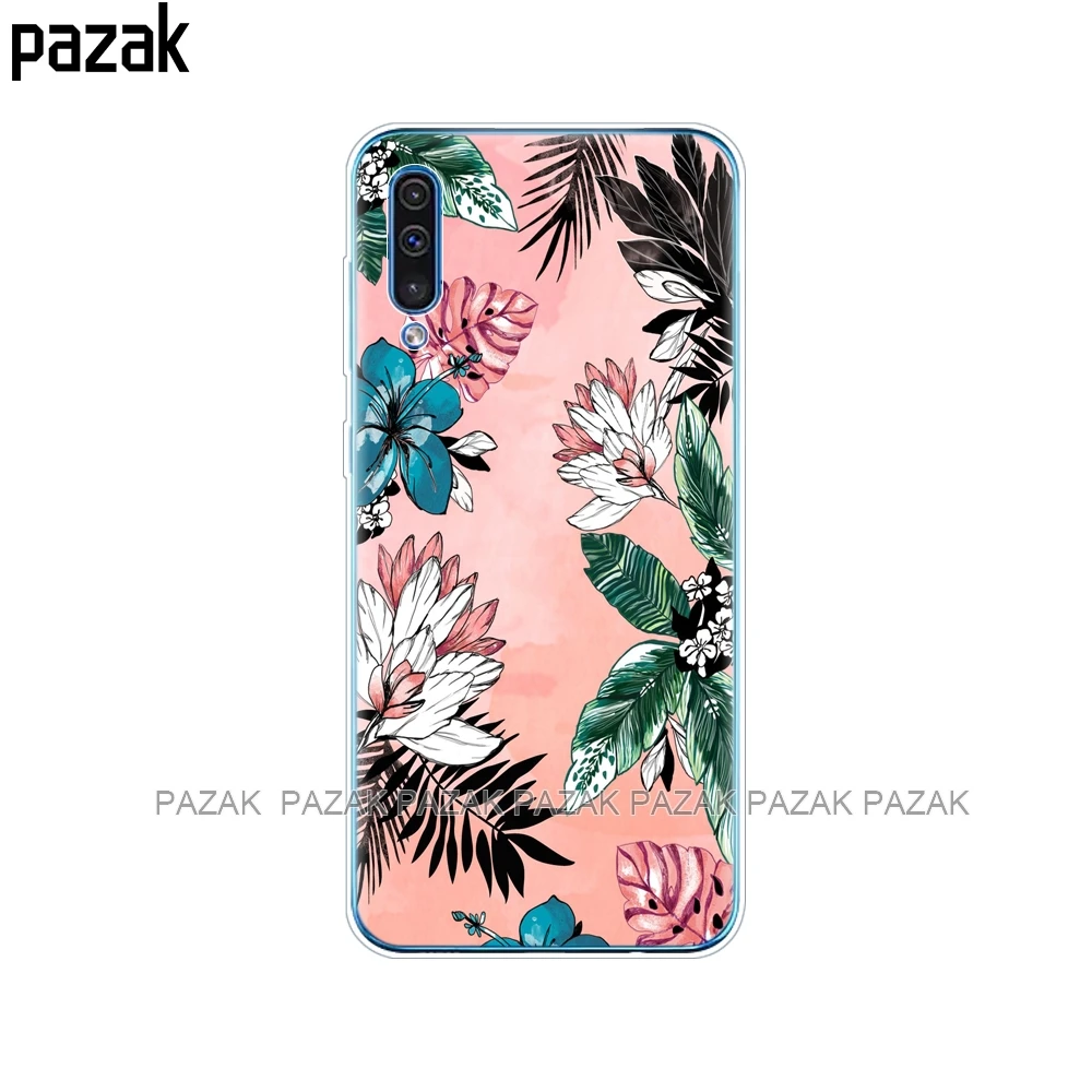 61523 Чехол для Samsung Galaxy A50, силиконовый прозрачный чехол на заднюю панель телефона для Samsung A50 A505 A505F, SM-A505F, мягкий чехол 6,4, чехол, бампер - Цвет: 61523