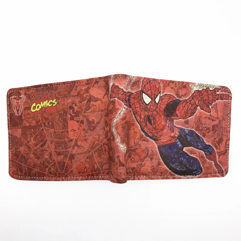 sp Комиксы DC Marvel кошелек Халк/Железный человек/Тор/Капитан Америка/Супермен/летучая мышь человек/флэш/Человек-паук/Каратель кошельки с персонажами мультфильмов - Цвет: sp