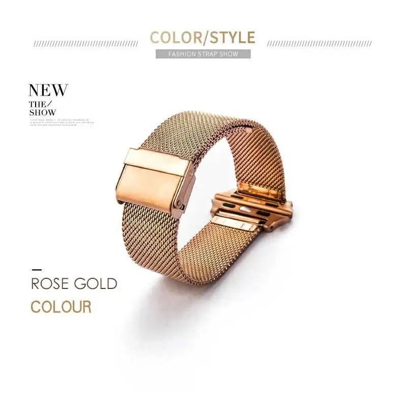 Milanese loop band for apple watch 42mm 38mm Stainless Steel metal strap Bracelet watchband for iwatch series 3/2/1 Accessories